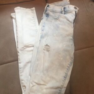 Abercrombie bleached out jeans